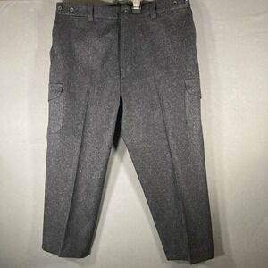 Vintage CC Filson Pants Mens 44 Virgin Wool Charcoal Trouser Made In‎ USA